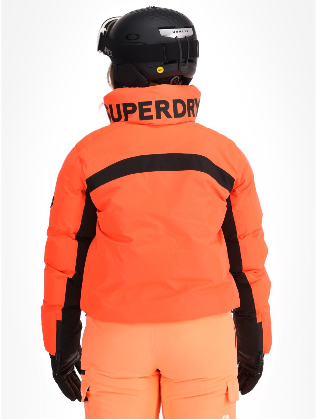 Superdry, Ski Slalom Puffer AA Jas gevoerd dames Volcanic Coral Roze 