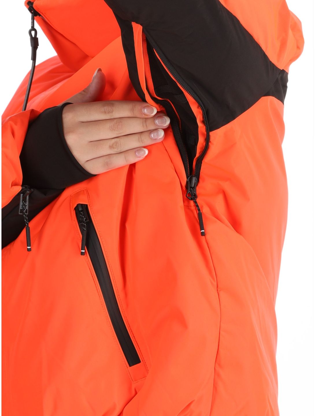 Superdry, Ski Slalom Puffer AA Jas gevoerd dames Volcanic Coral Roze 