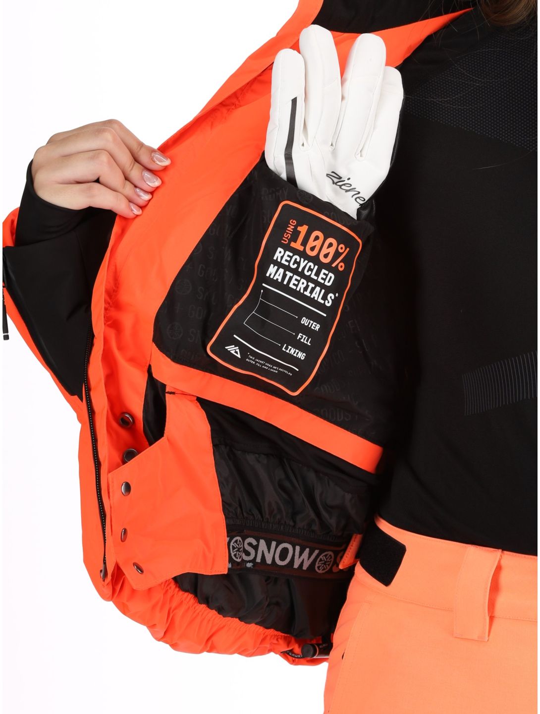 Superdry, Ski Slalom Puffer AA Jas gevoerd dames Volcanic Coral Roze 