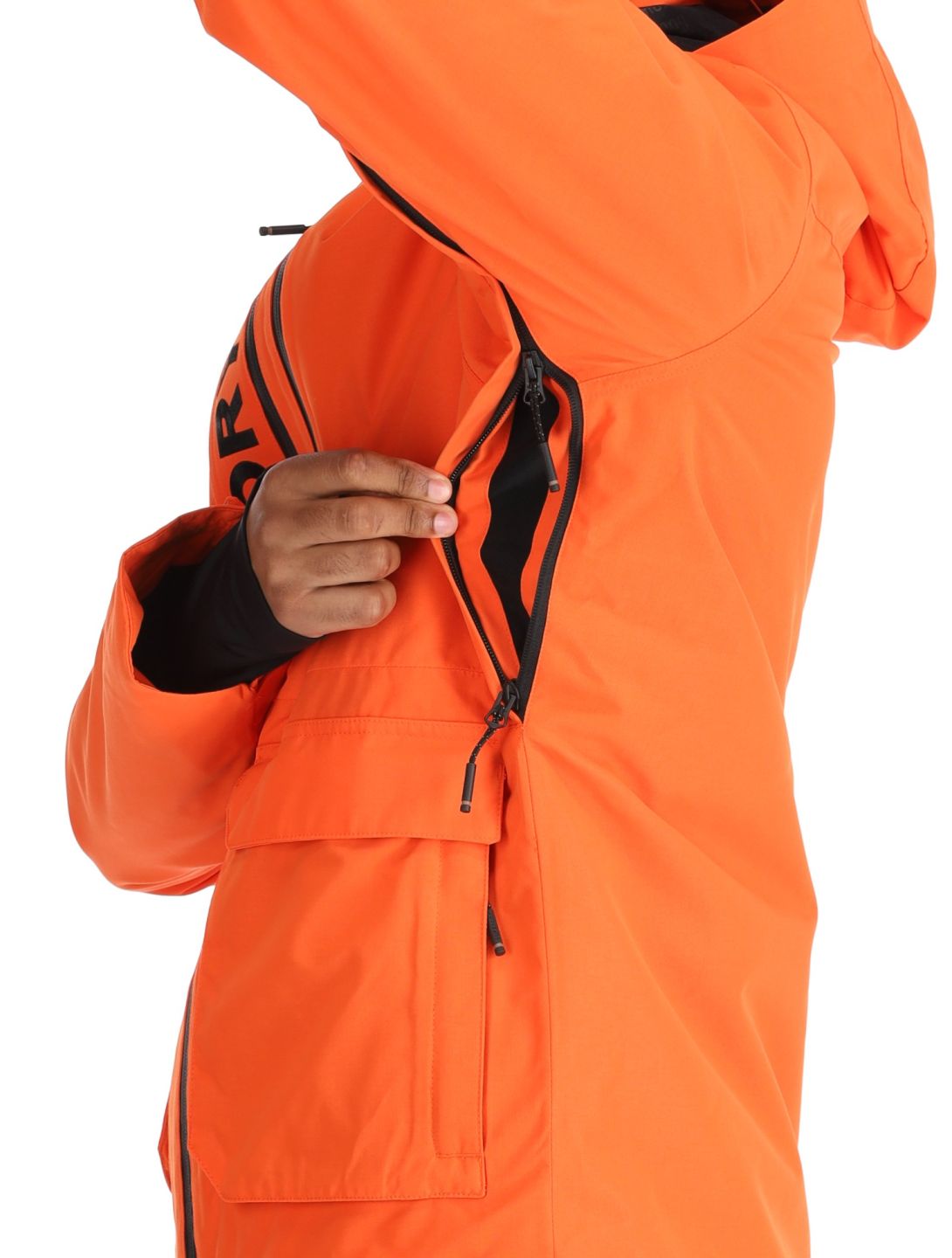 Superdry, Ski Ultimate Rescue AA Jas gevoerd heren Flame Orange Oranje 