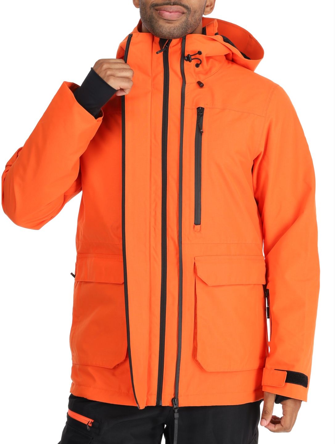 Superdry, Ski Ultimate Rescue AA Jas gevoerd heren Flame Orange Oranje 