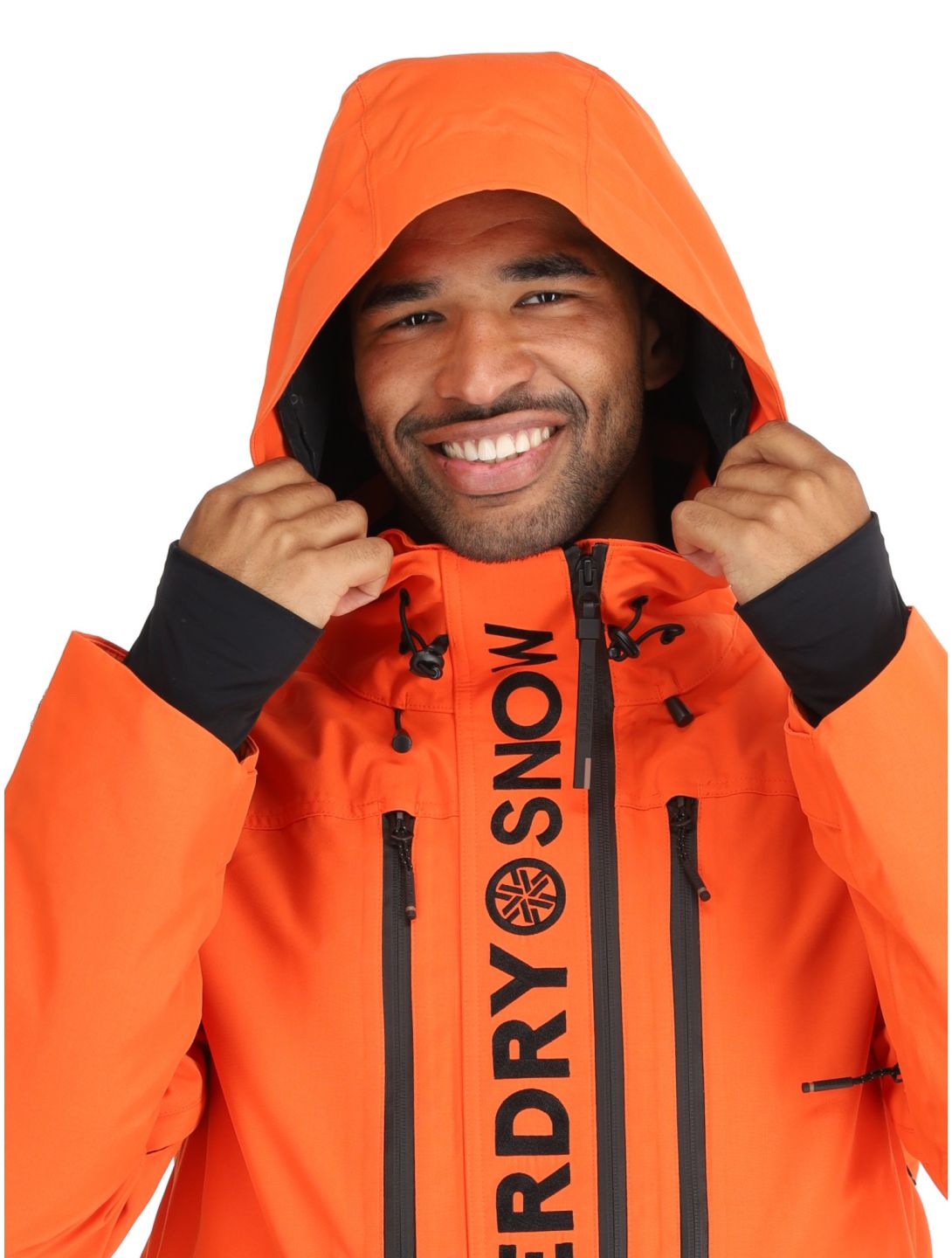 Superdry, Ski Ultimate Rescue AA Jas gevoerd heren Flame Orange Oranje 