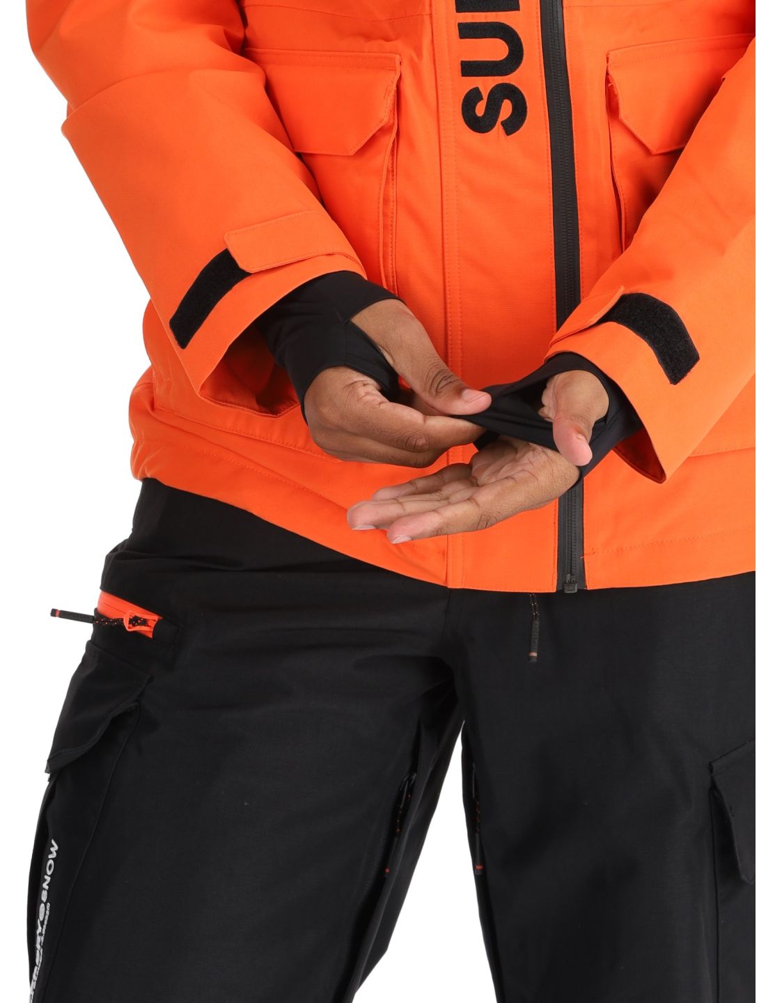 Superdry, Ski Ultimate Rescue AA Jas gevoerd heren Flame Orange Oranje 