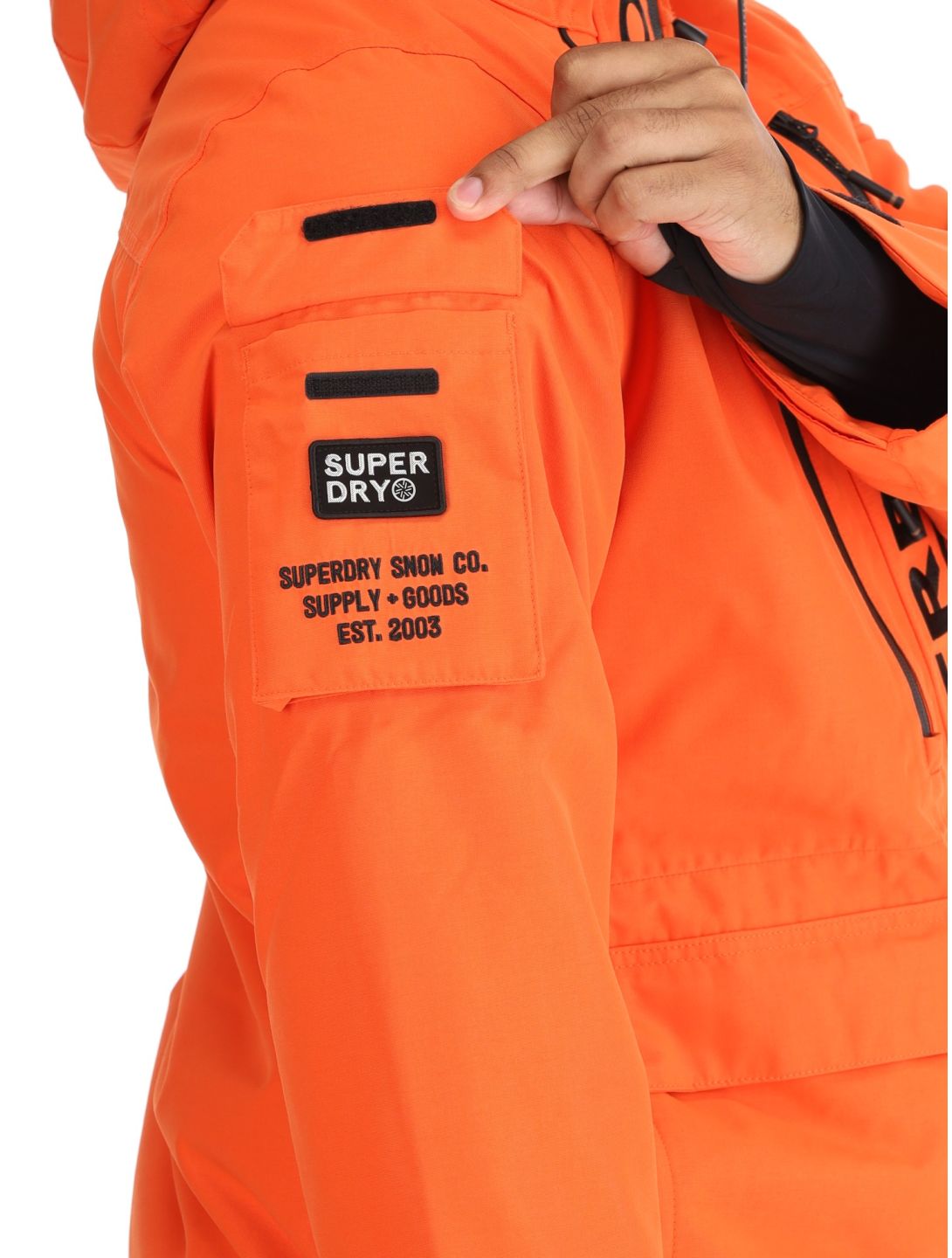 Superdry, Ski Ultimate Rescue AA Jas gevoerd heren Flame Orange Oranje 