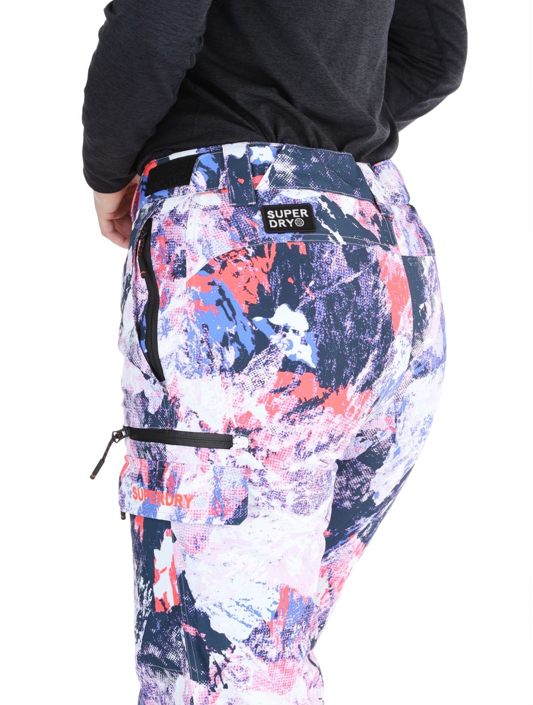 Superdry, Ski Ultimate Rescue BA Skibroek Gevoerd dames Mountain Mesh Purple Multicolor, Paars 