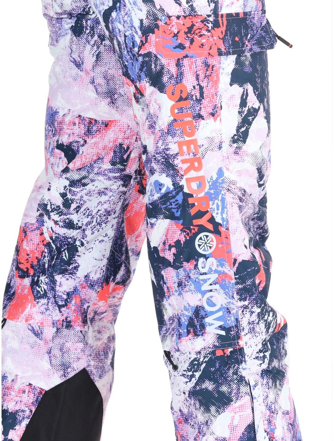 Superdry, Ski Ultimate Rescue BA Skibroek Gevoerd dames Mountain Mesh Purple Multicolor, Paars 