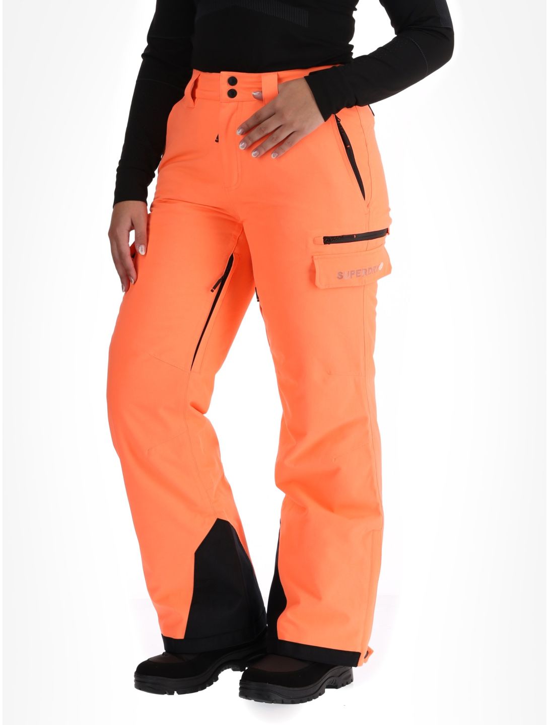 Superdry, Ski Ultimate Rescue BA Skibroek Gevoerd dames Pastelline Coral Roze 