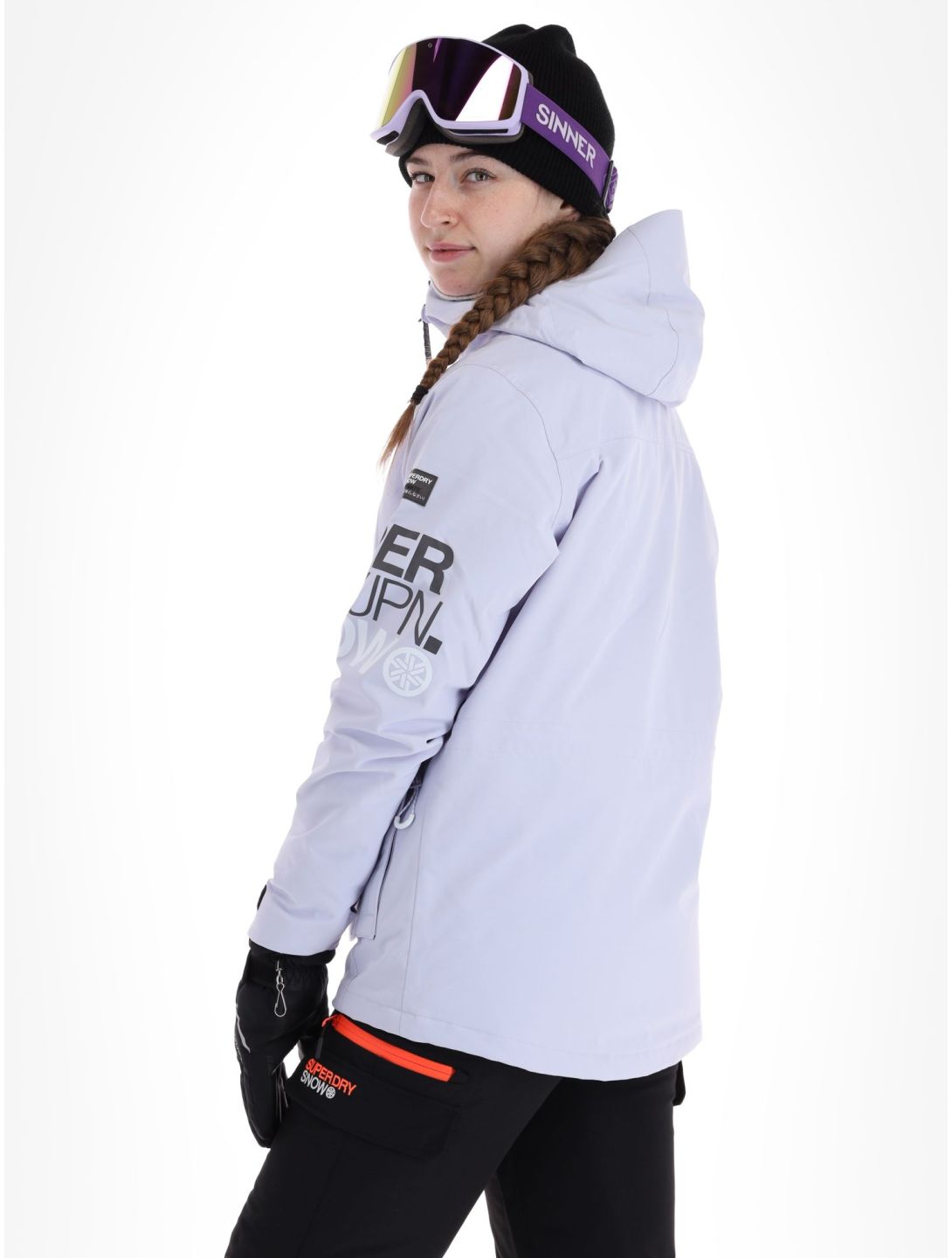 Superdry, Ski Ultimate Rescue ski-jas dames Purple Heather paars 