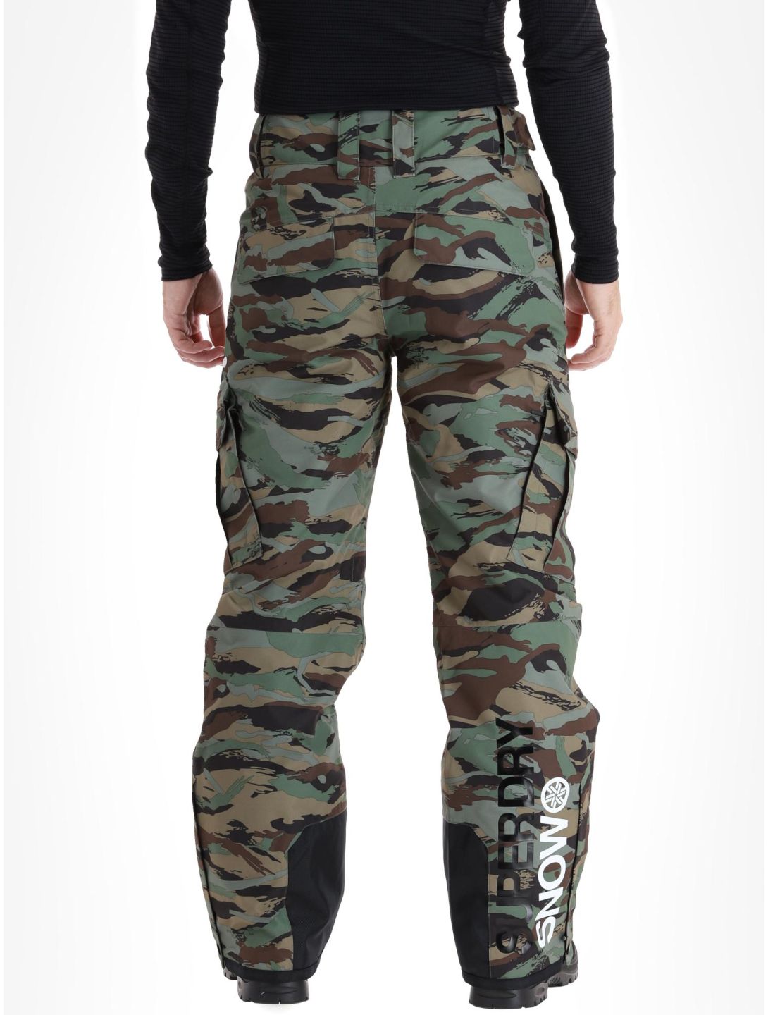 Superdry, Ski Ultimate Rescue skibroek heren Woodland Green Camo groen 