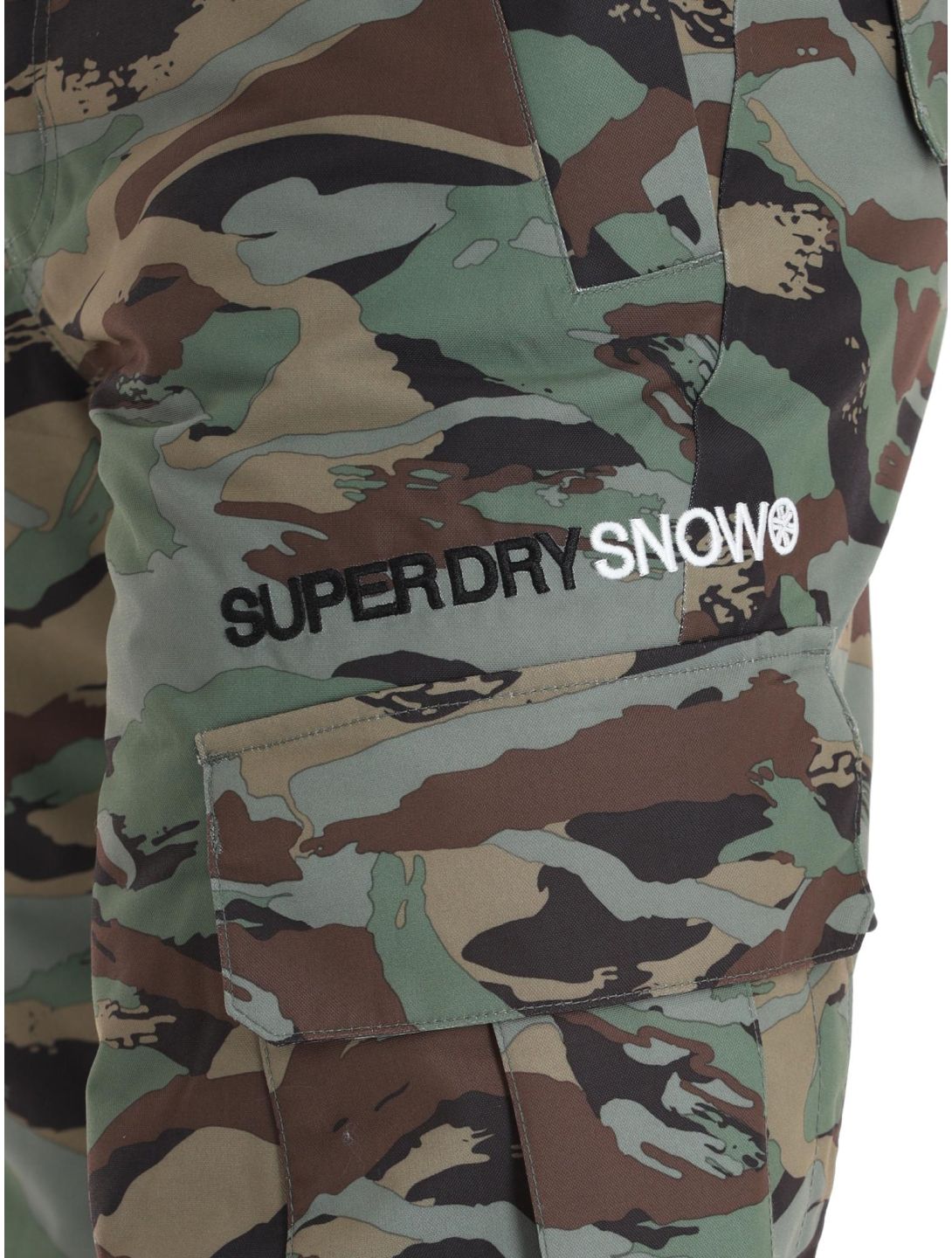 Superdry, Ski Ultimate Rescue skibroek heren Woodland Green Camo groen 