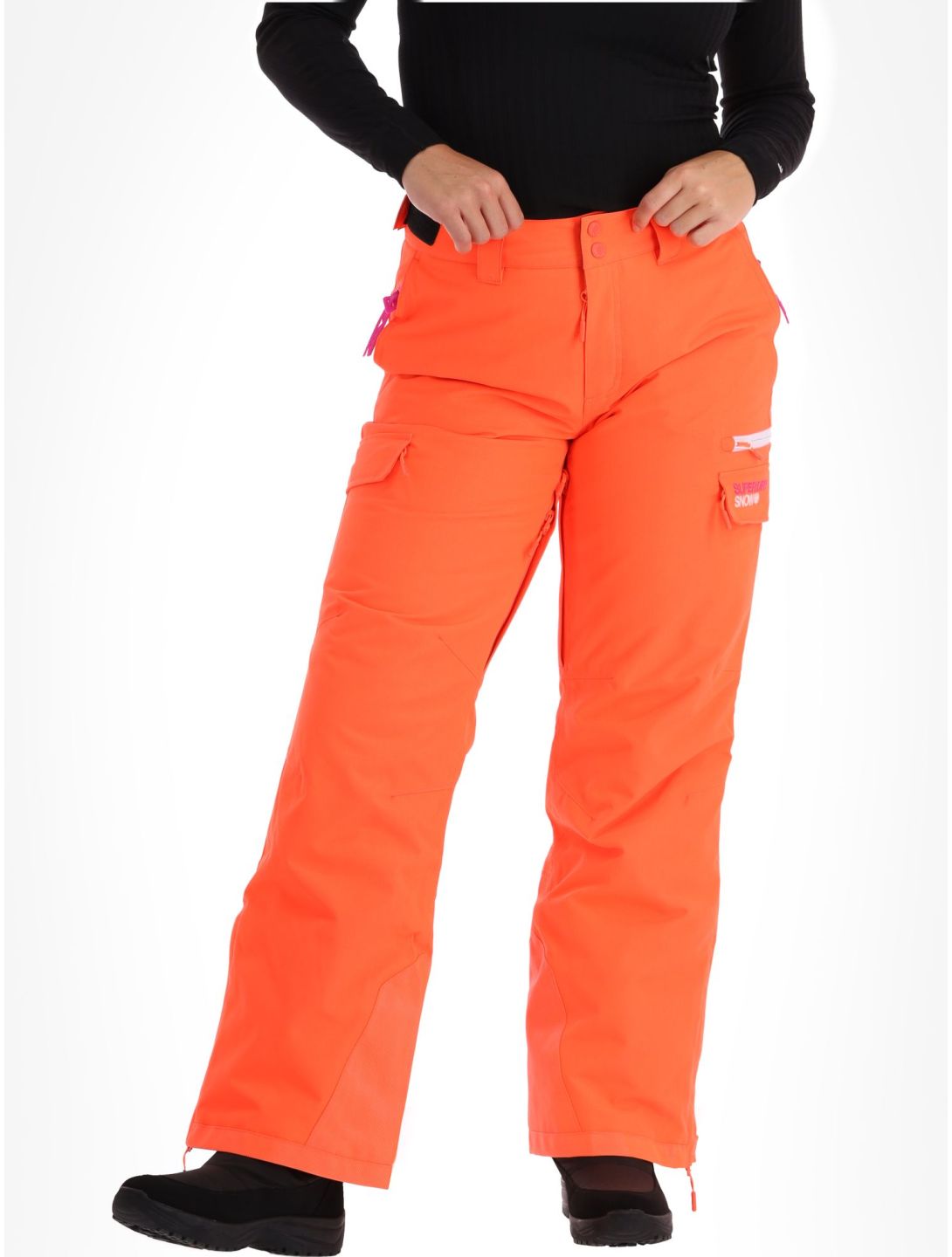 Superdry, Ski Ultimate Rescue skibroek dames Hyper Fire Coral oranje 