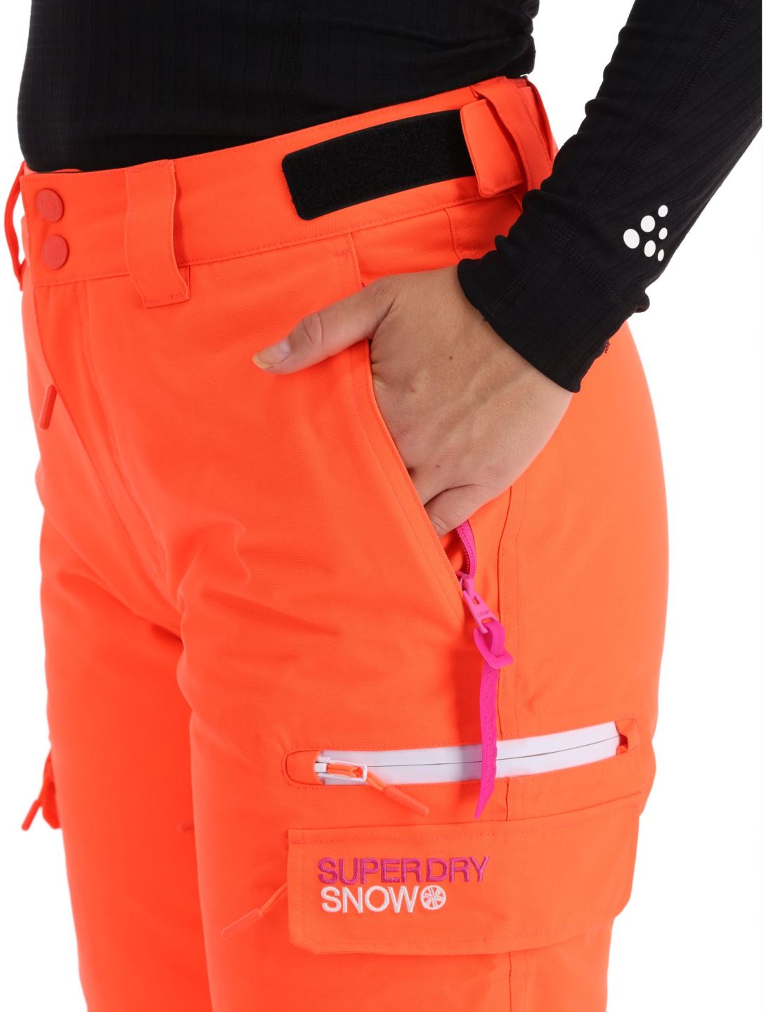 Superdry, Ski Ultimate Rescue skibroek dames Hyper Fire Coral oranje 