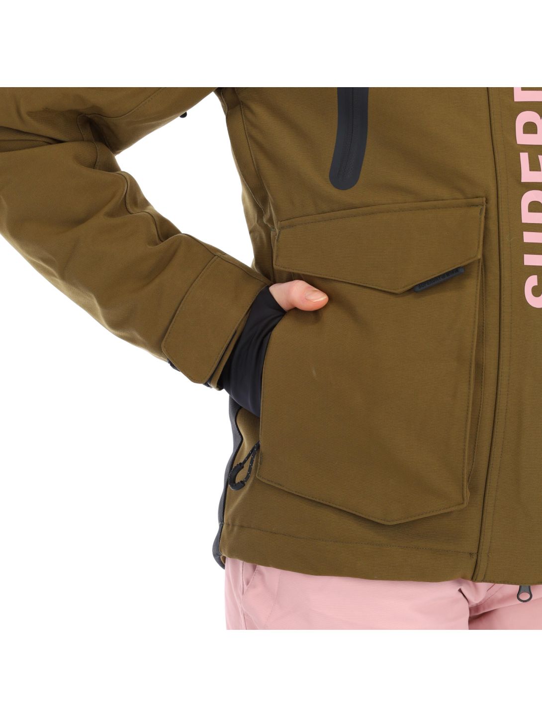 Superdry, Ultimate Rescue Jacket ski-jas dames dusty olive Groen