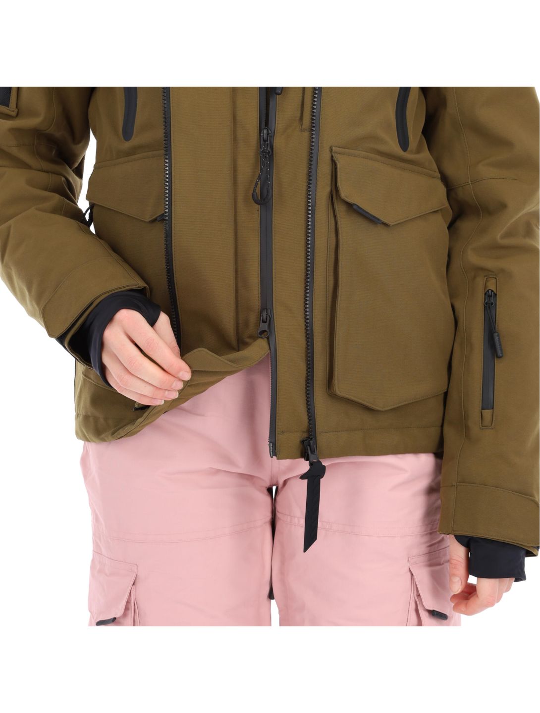 Superdry, Ultimate Rescue Jacket ski-jas dames dusty olive Groen