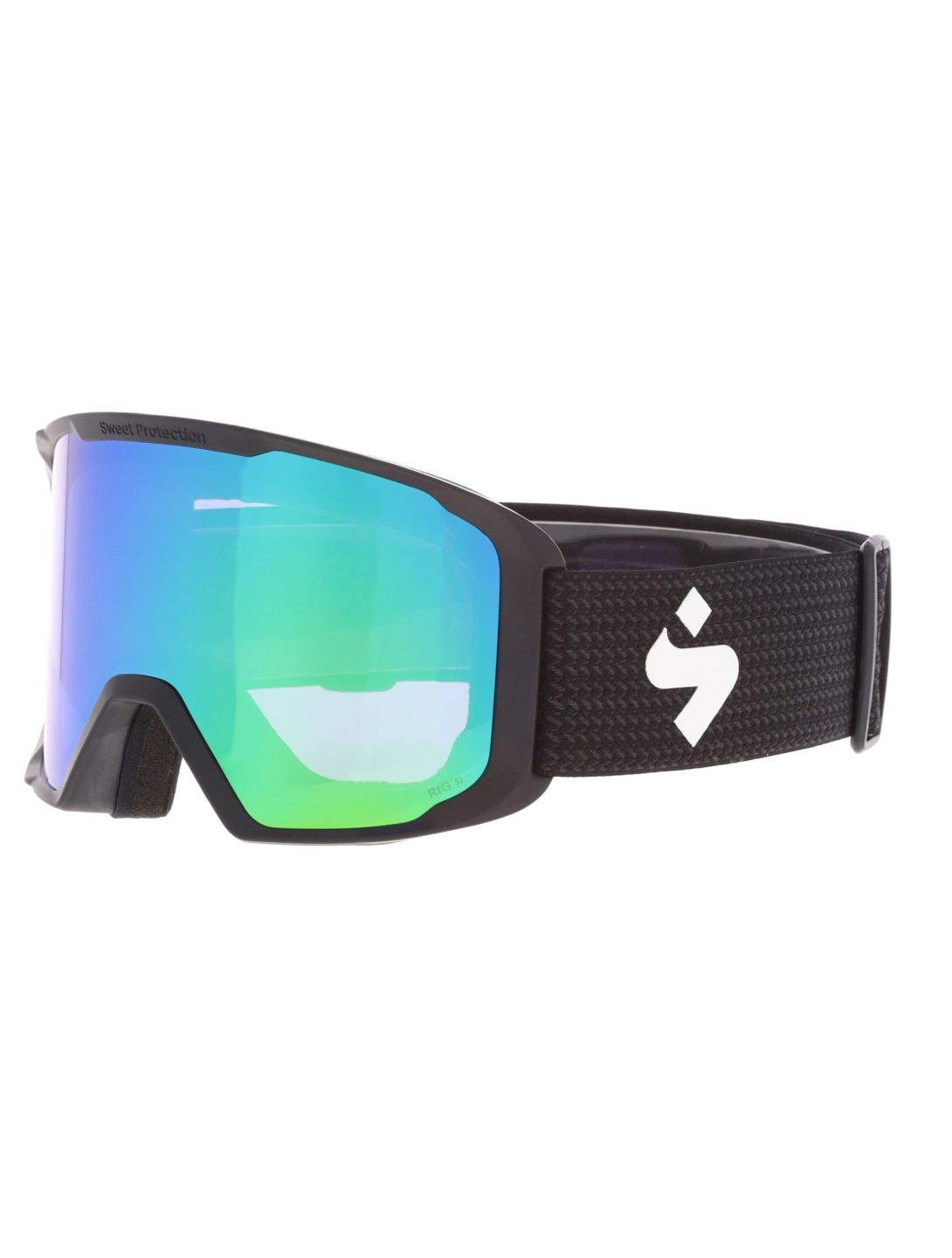 Sweet Protection, Durden RIG Reflect skibril unisex Emerald / Matte Black / Black Trace groen, zwart 