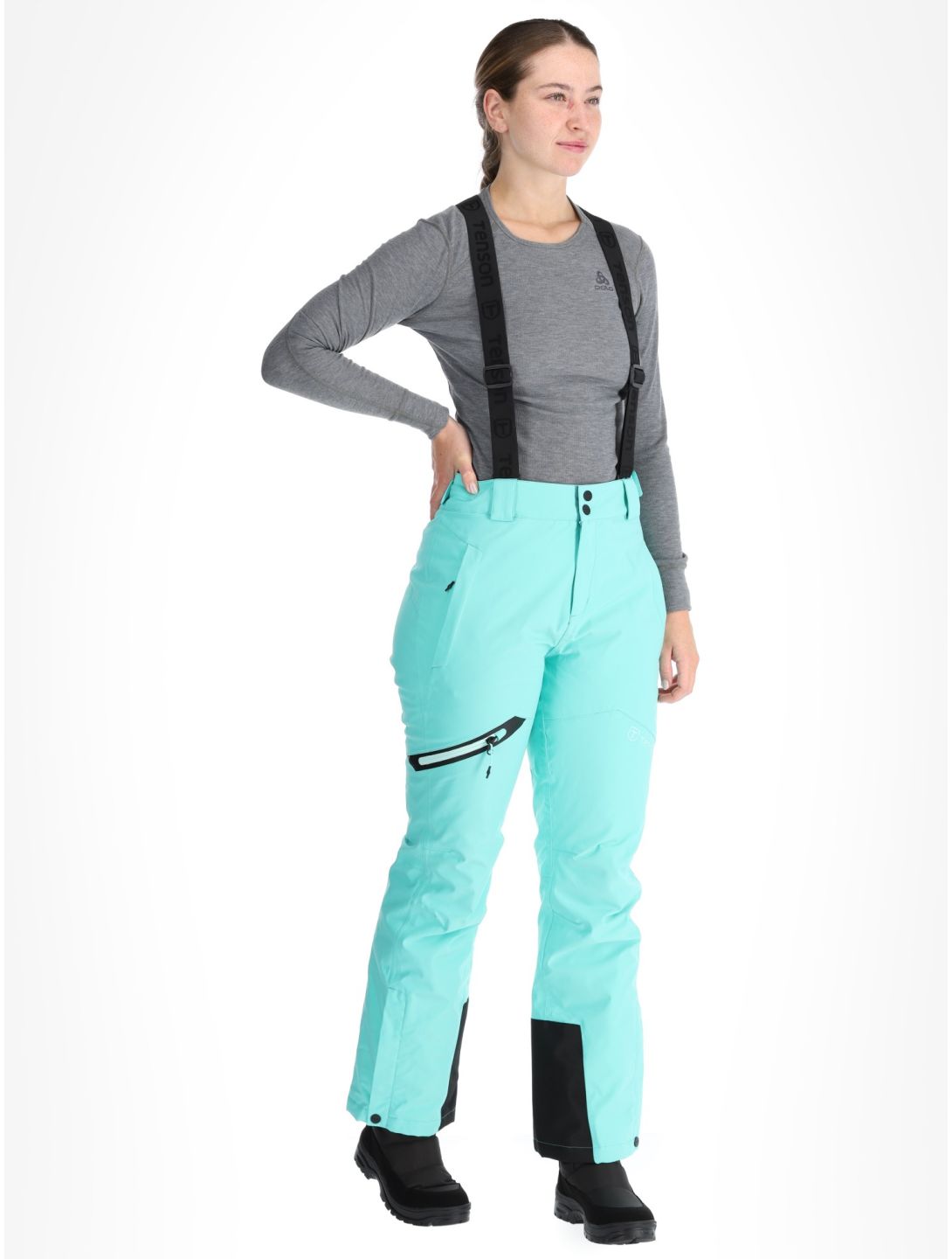 Tenson, Core Ski BA Skibroek Gevoerd dames Light Turquoise Groen 