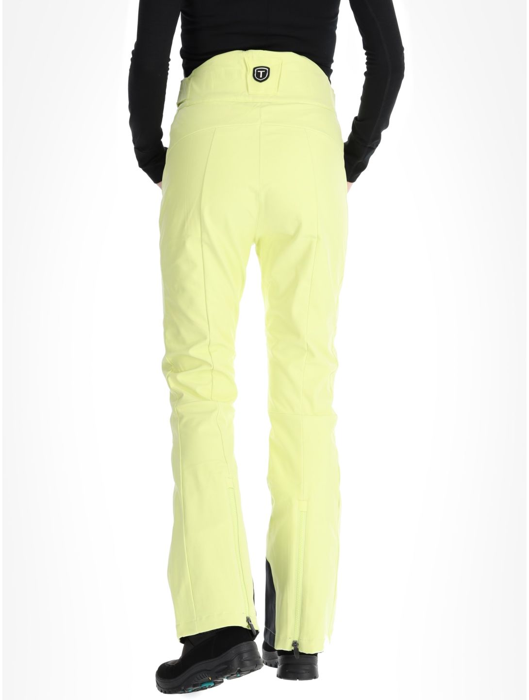 Tenson, Grace BC Skibroek Softshell dames Light Yellow Geel 