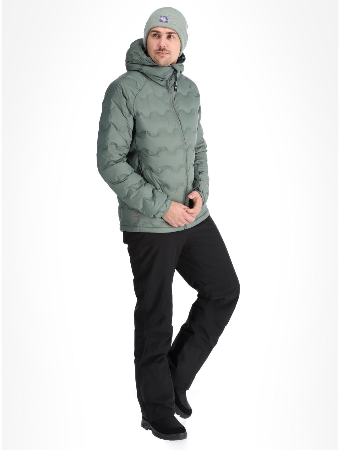 Tenson, Shibui Down AD Midlayer (Dons) jas heren Grey Green Grijs 