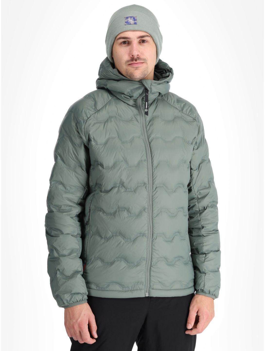 Tenson, Shibui Down AD Midlayer (Dons) jas heren Grey Green Grijs 