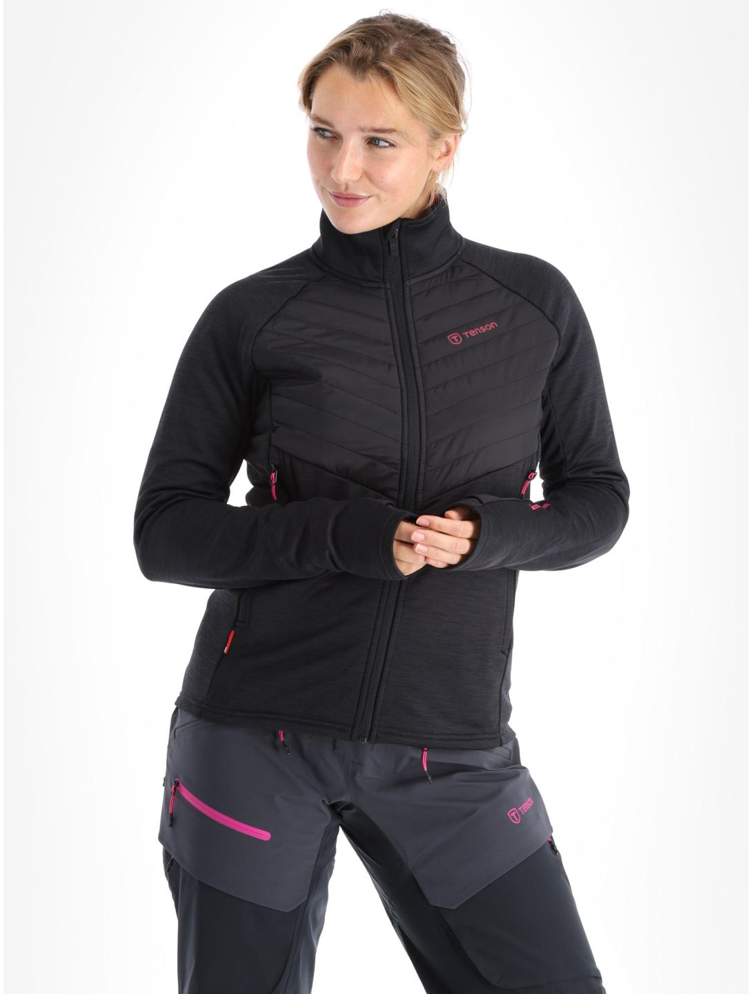 Tenson, Touring Midlayer vest dames Anthracite grijs 