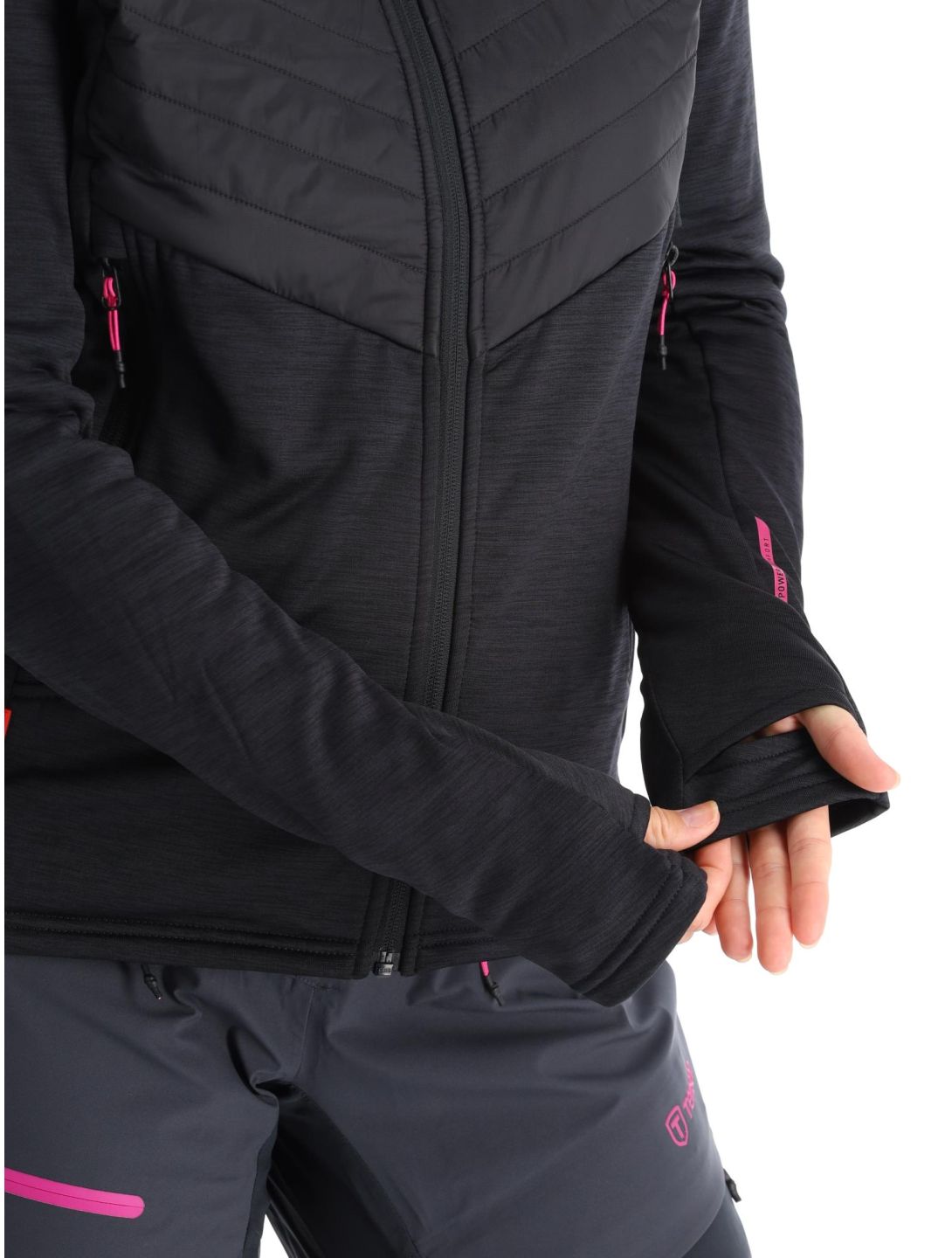 Tenson, Touring Midlayer vest dames Anthracite grijs 