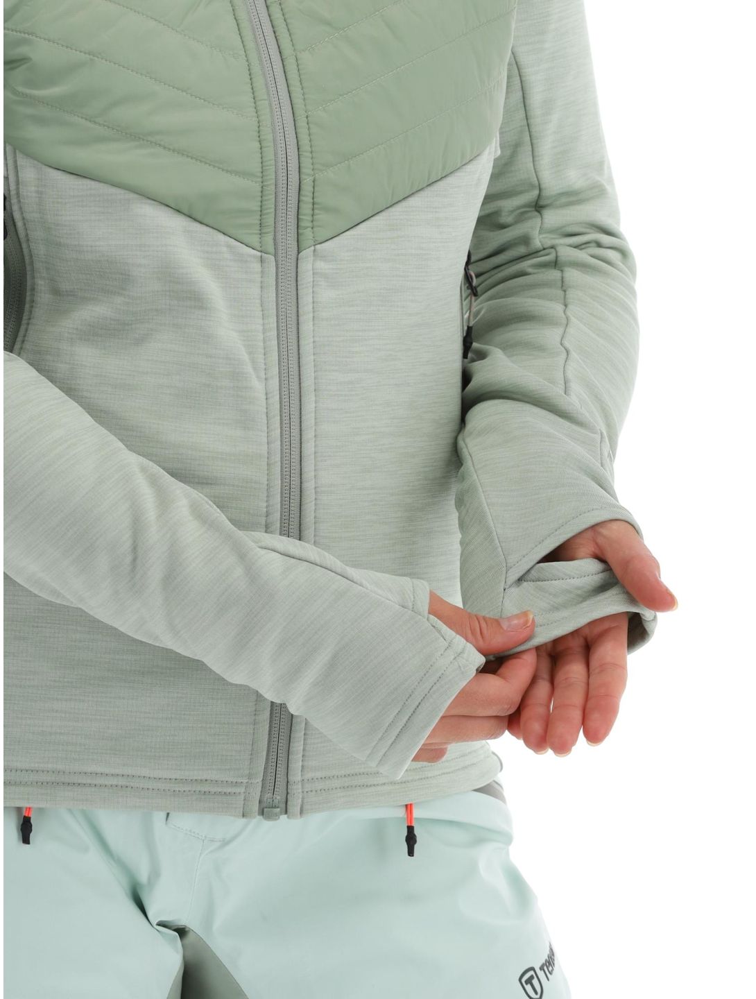 Tenson, Touring Midlayer vest dames Light Green groen 