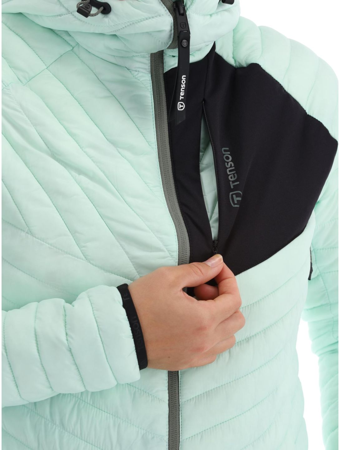 Tenson, Touring Puffer donsjas dames Light Green groen 