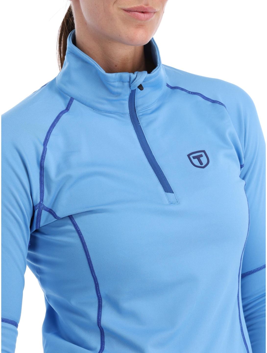 Tenson, Txlite Half Zip skipully dames Azure Blue blauw 