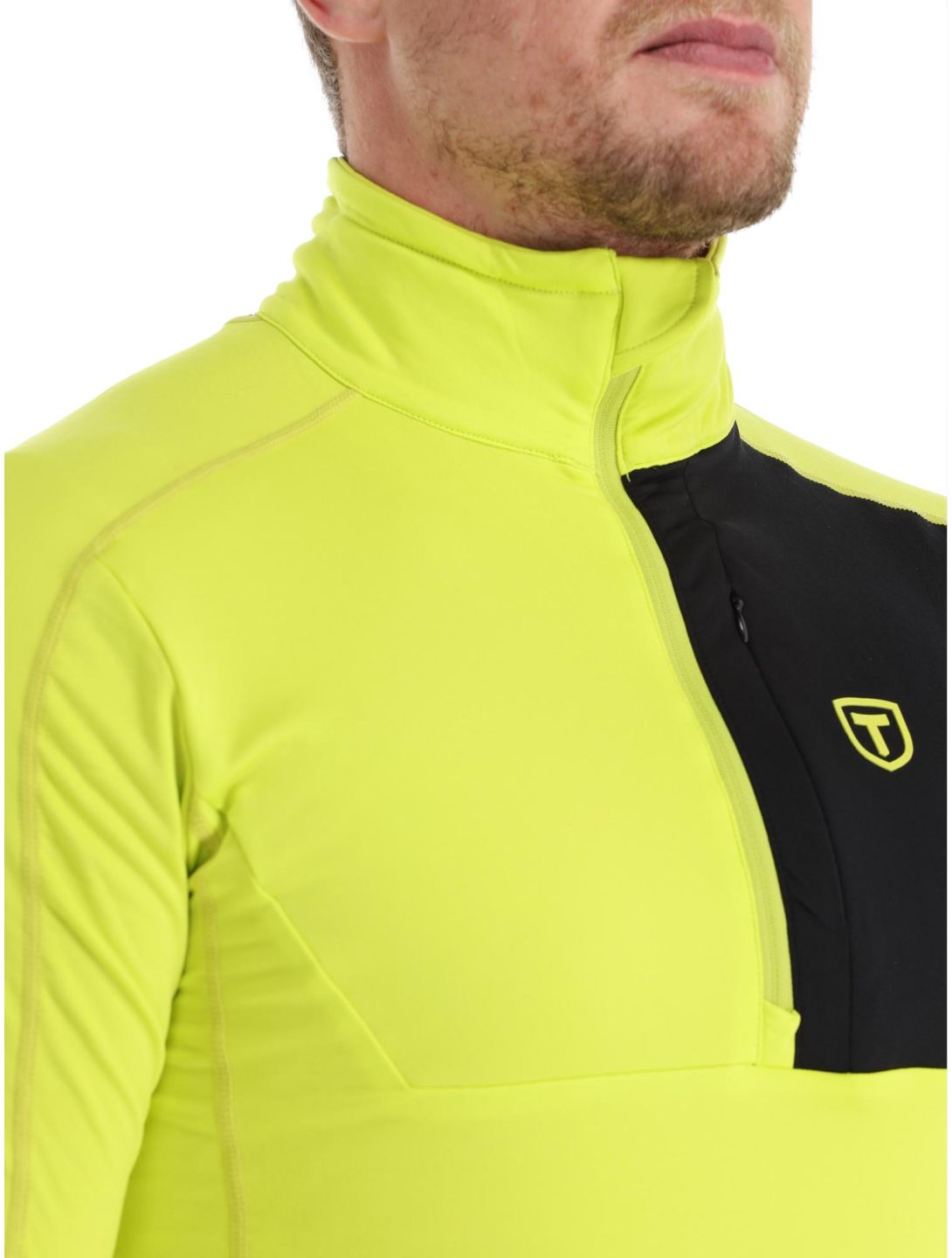 Tenson, TXlite Half Zip skipully heren Acid Lemon geel 