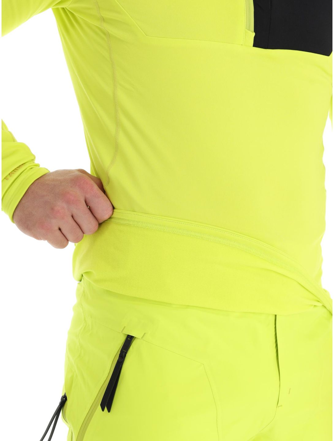 Tenson, TXlite Half Zip skipully heren Acid Lemon geel 