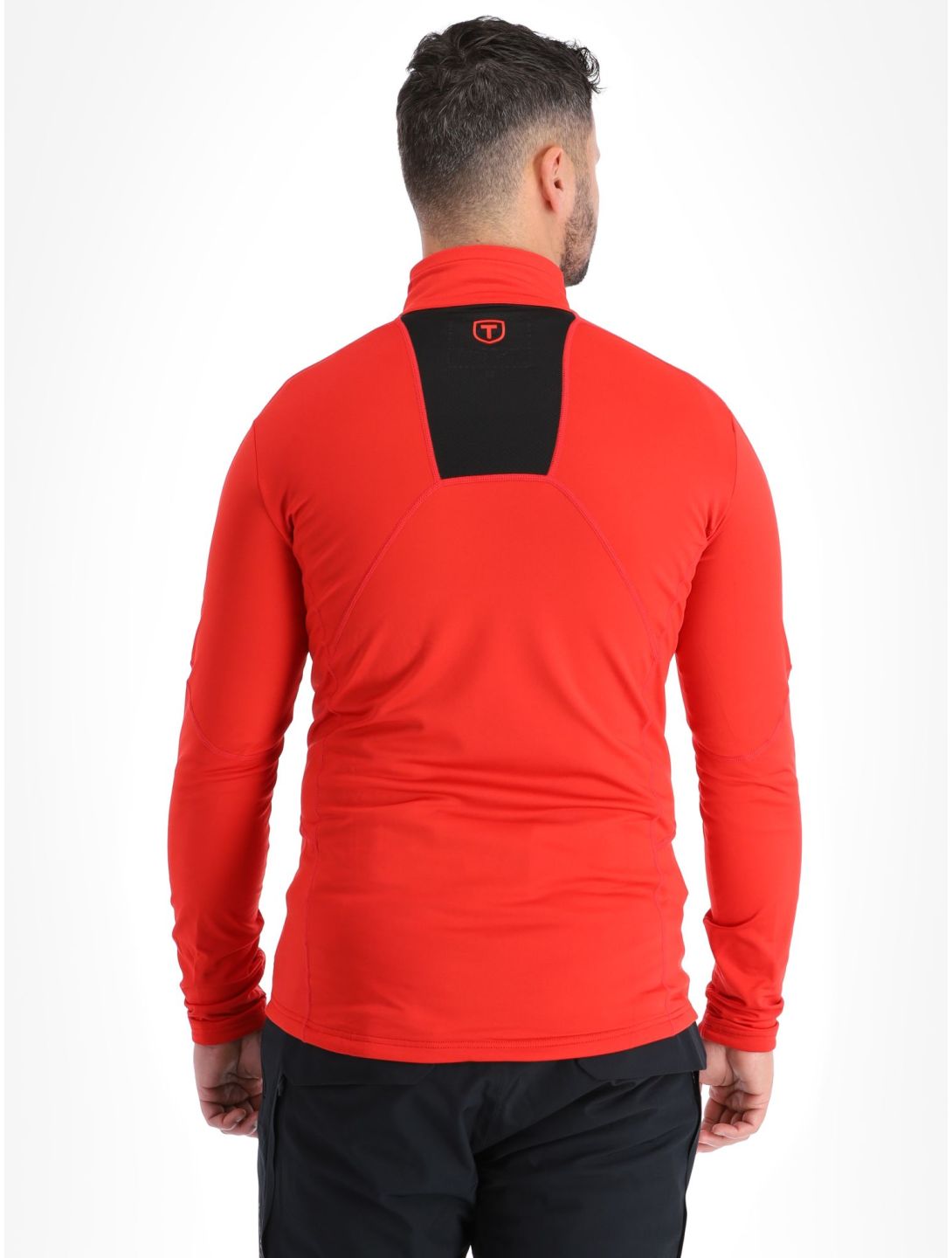 Tenson, Txlite Half Zip skipully heren Fiery Red rood 