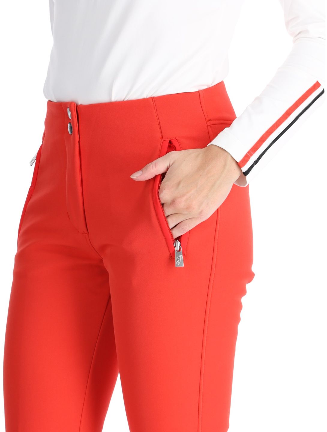 Toni Sailer, Pina BC Skibroek Softshell dames Pink Red Rood 