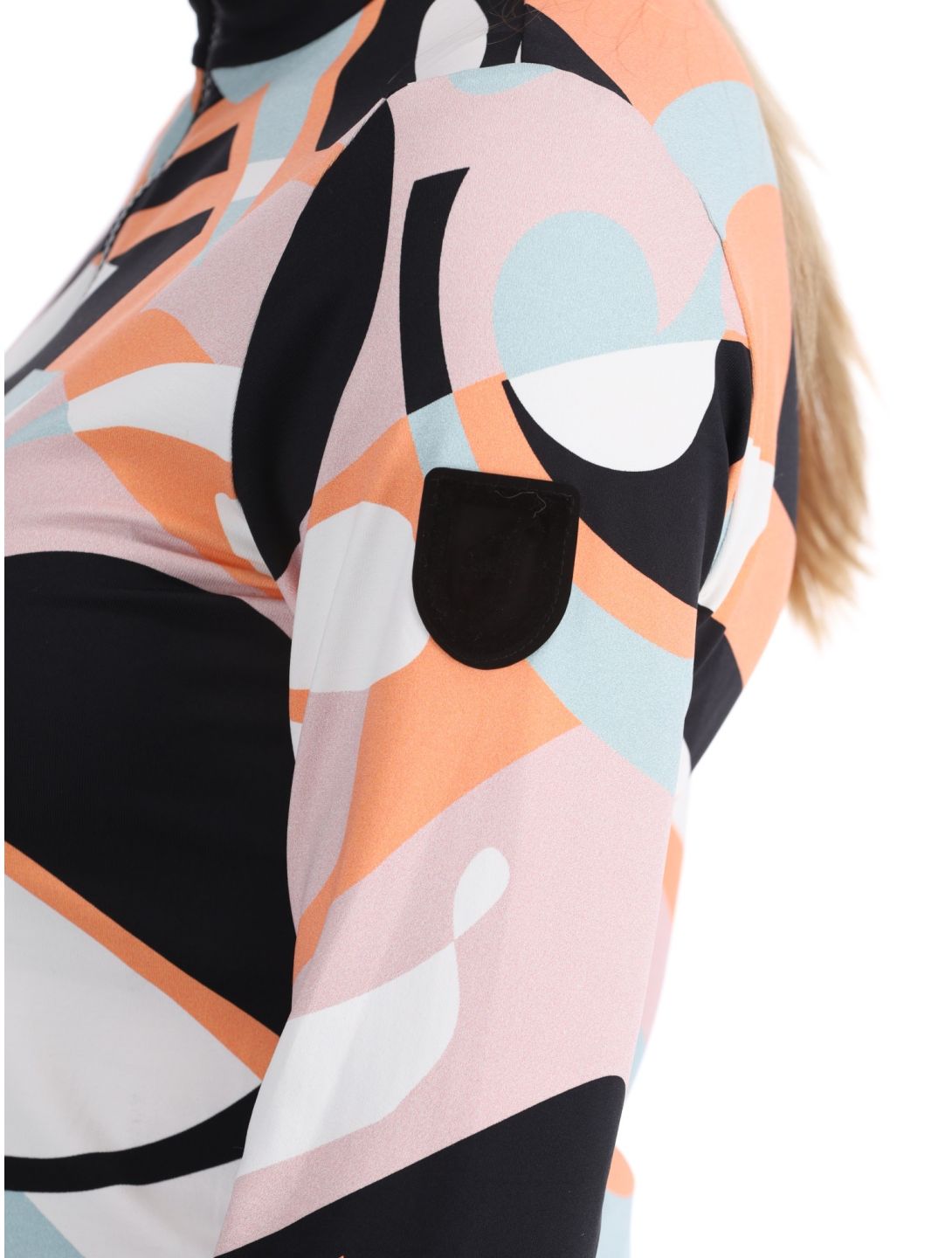 Toni Sailer, Wieka Print GA Ski pully dames Clementine Sorbet Oranje 