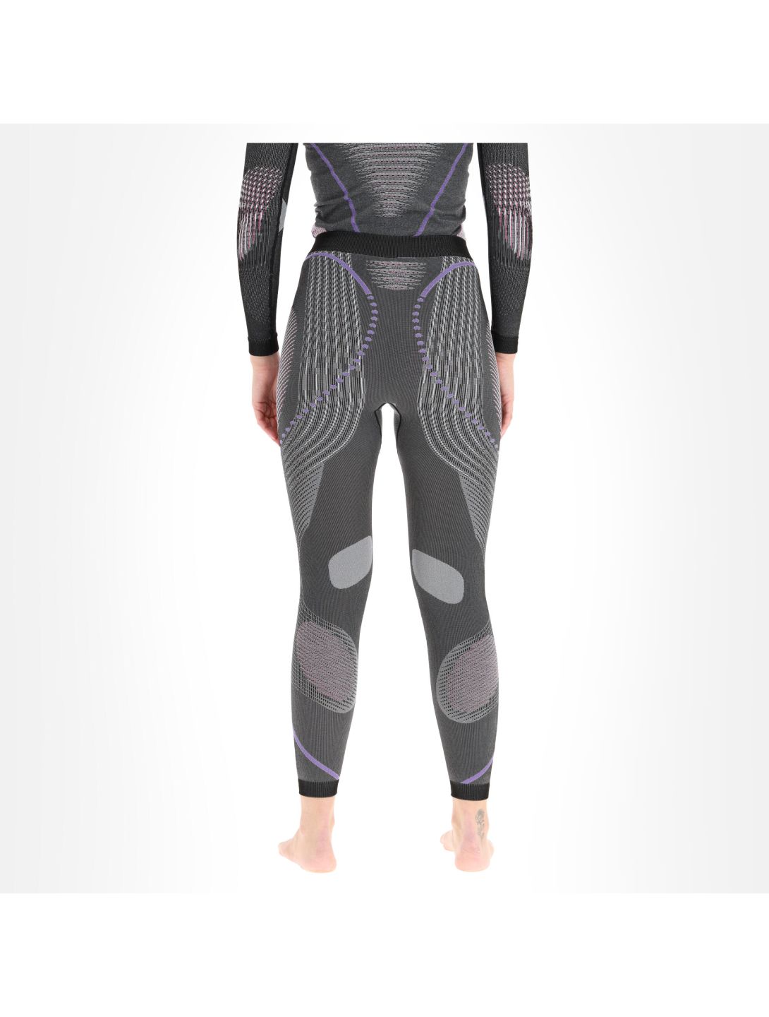 Unleash your Nature, Evolutyon UW Pants Long Melange thermobroek dames anthracite Grijs/Roze