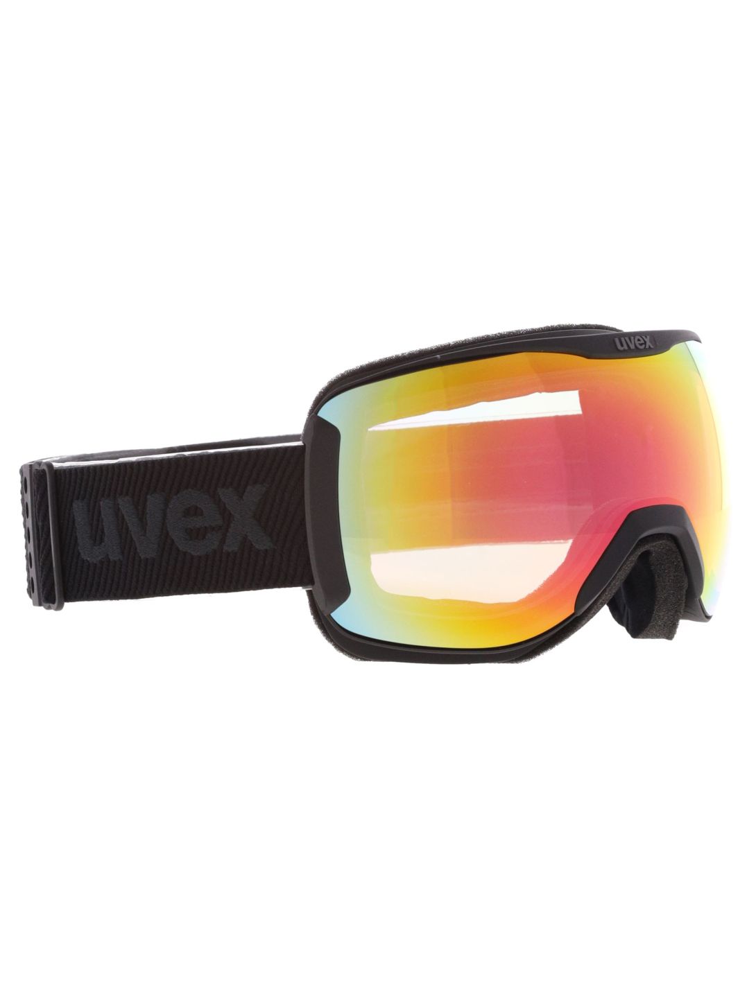 Uvex, Downhill 2100 V S1-3 skibril unisex Black Matt / Mirror Rainbow zwart 