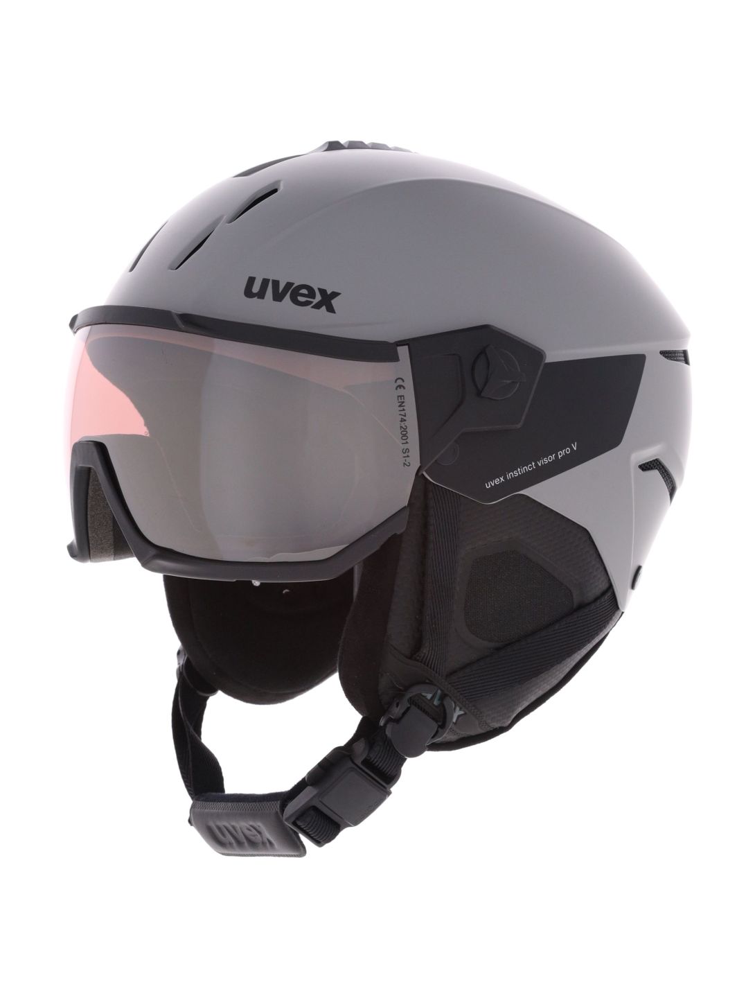 Uvex, Instinct Visor Pro V OA Vizierhelmen unisex Grey Matt / Silver Grijs 