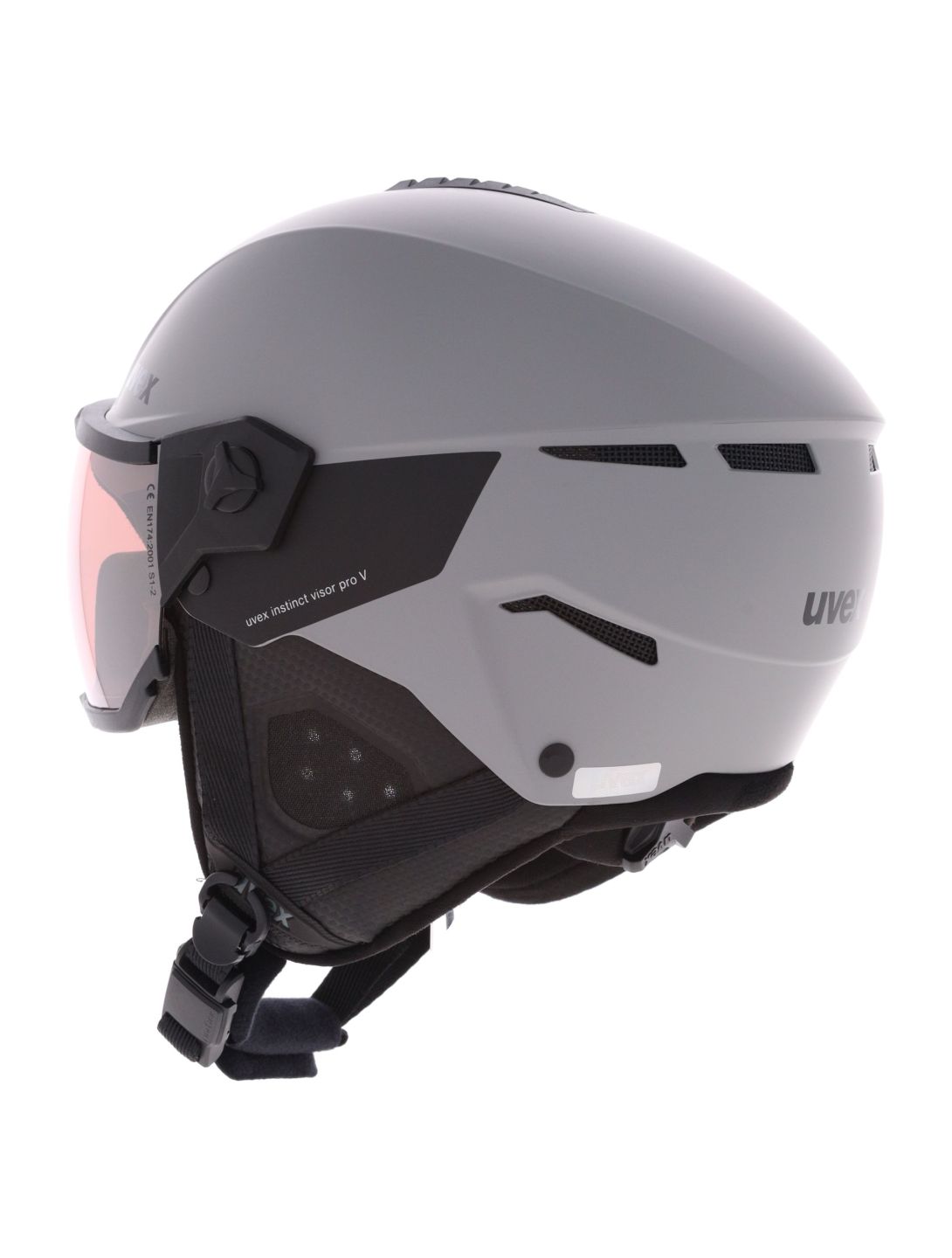 Uvex, Instinct Visor Pro V OA Vizierhelmen unisex Grey Matt / Silver Grijs 