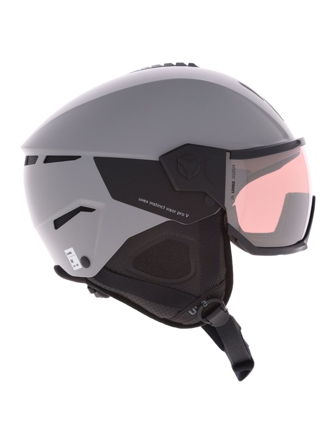 Uvex, Instinct Visor Pro V OA Vizierhelmen unisex Grey Matt / Silver Grijs 