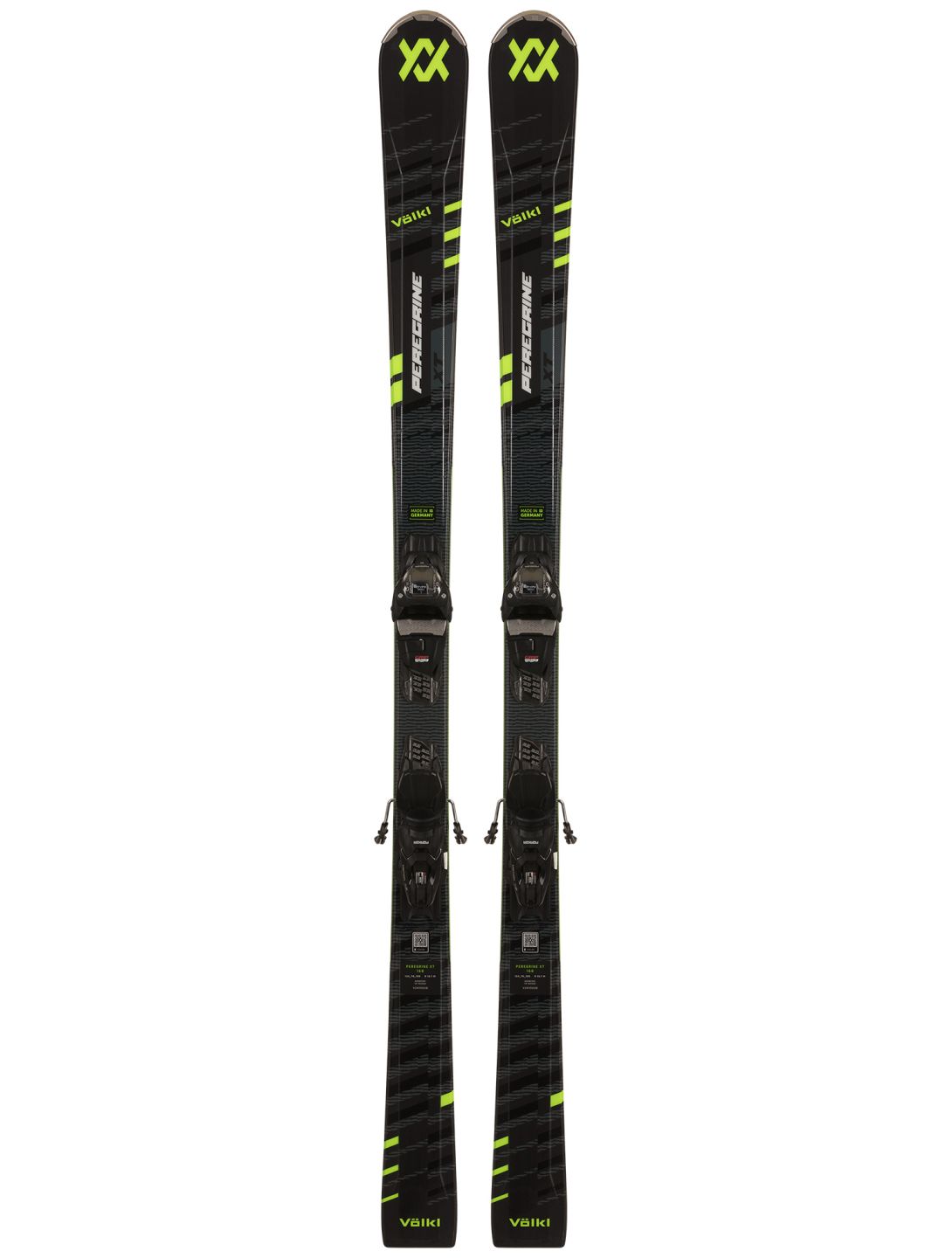 Völkl, Peregrine XT + Vmotion 10 GW ski's unisex Black Yellow geel, zwart 