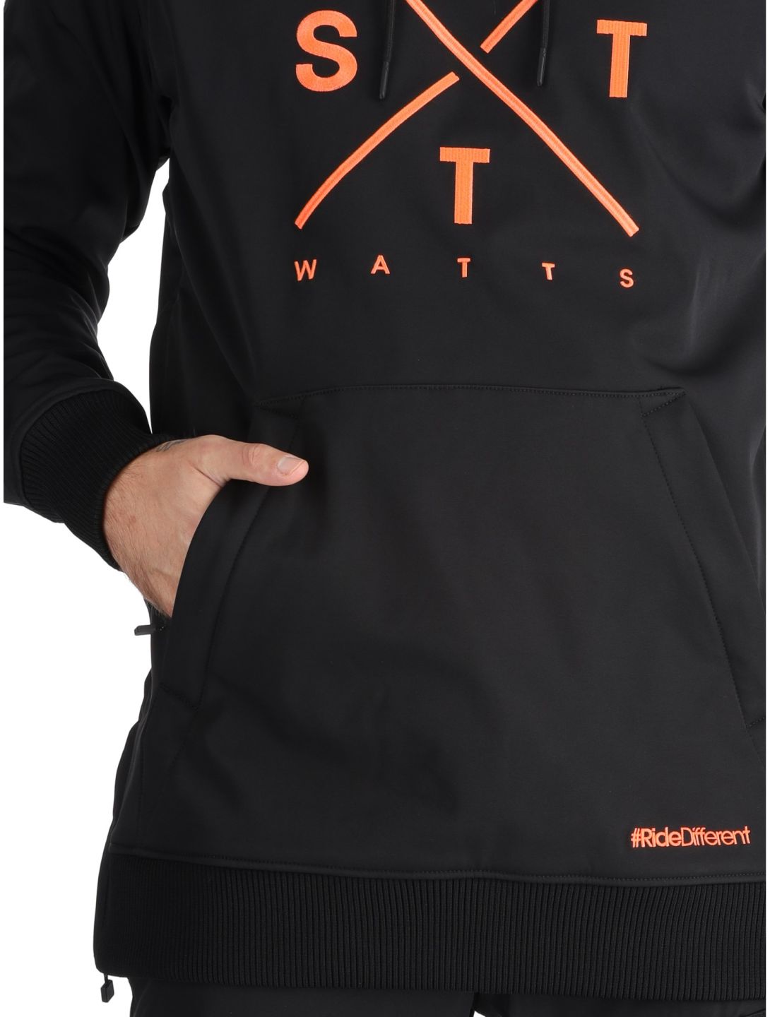 Watts, ORBITAL AC Softshell jas heren Black / Fluo Orange Oranje, Zwart 