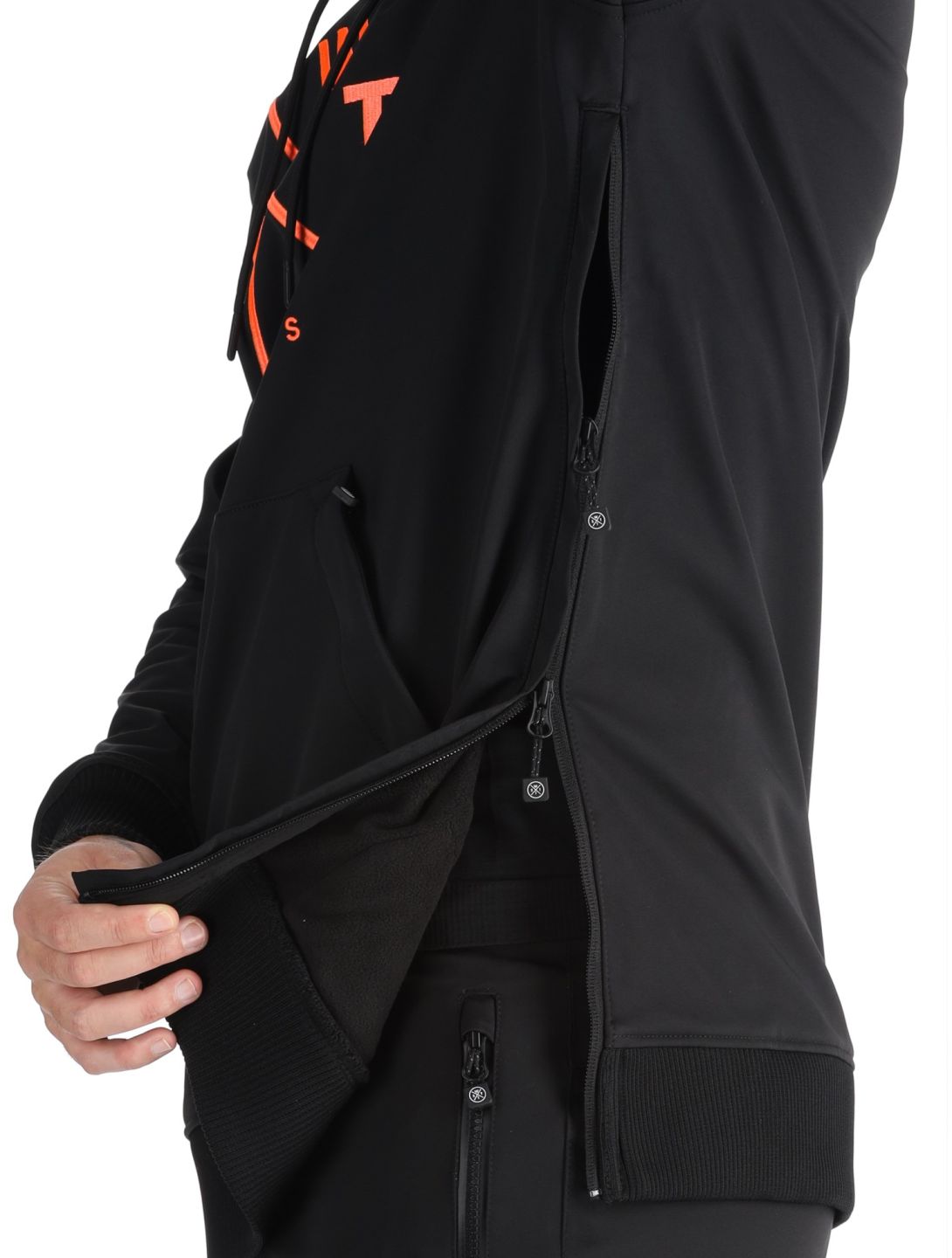 Watts, ORBITAL AC Softshell jas heren Black / Fluo Orange Oranje, Zwart 