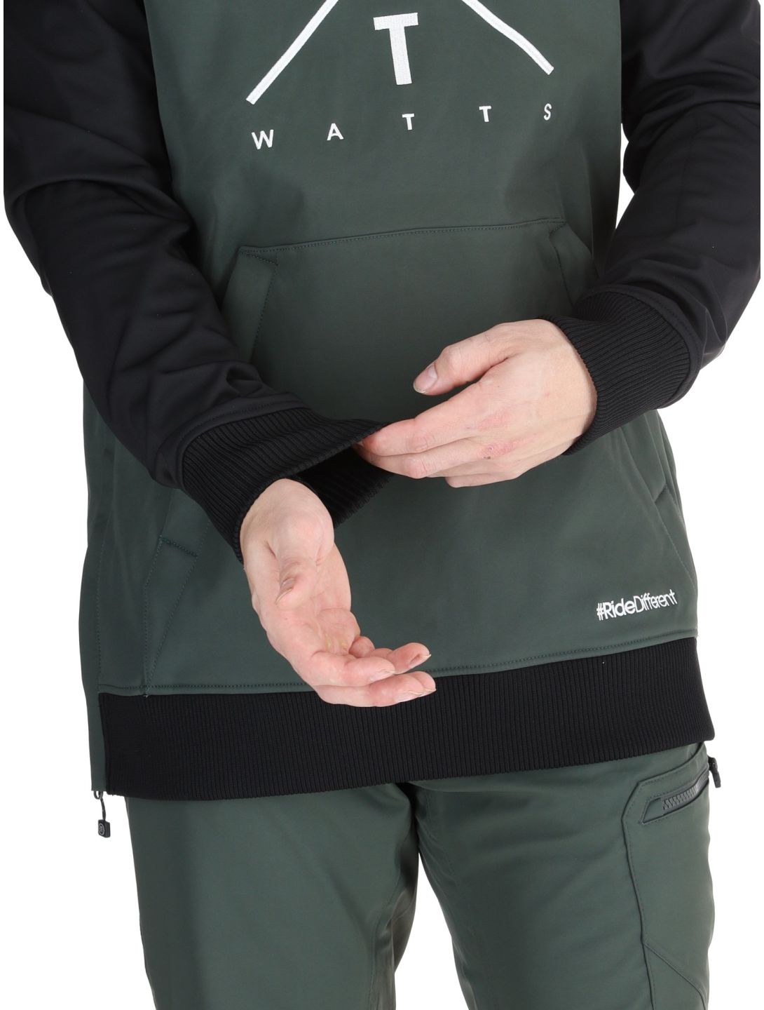 Watts, ORBITAL AC Softshell jas heren Forest / White Groen, Wit, Zwart 