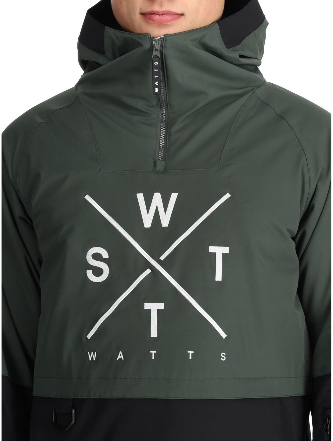 Watts, XMETOD AF Anorak heren Green / Black Groen, Zwart 