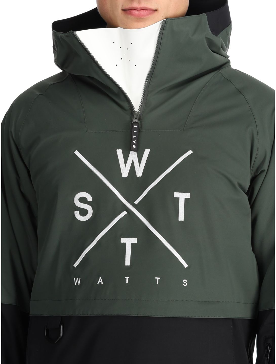 Watts, XMETOD AF Anorak heren Green / Black Groen, Zwart 