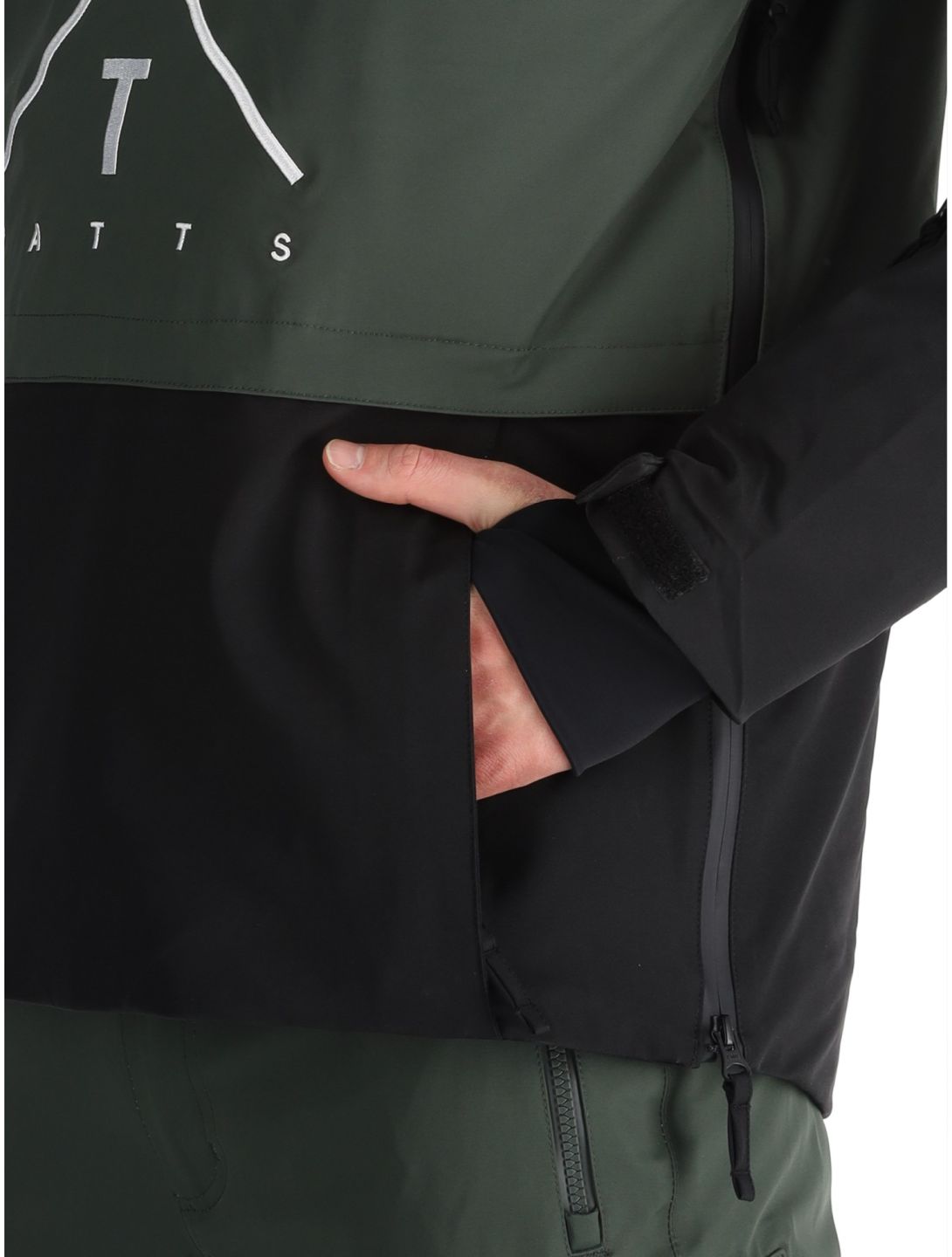 Watts, XMETOD AF Anorak heren Green / Black Groen, Zwart 