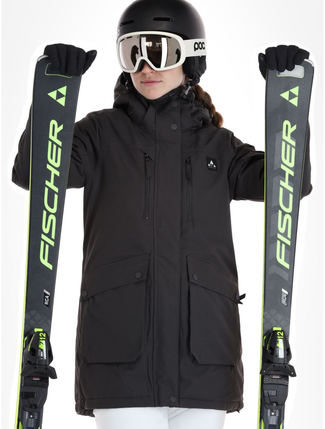 Whistler, Cargo ski-jas dames Phantom grijs 