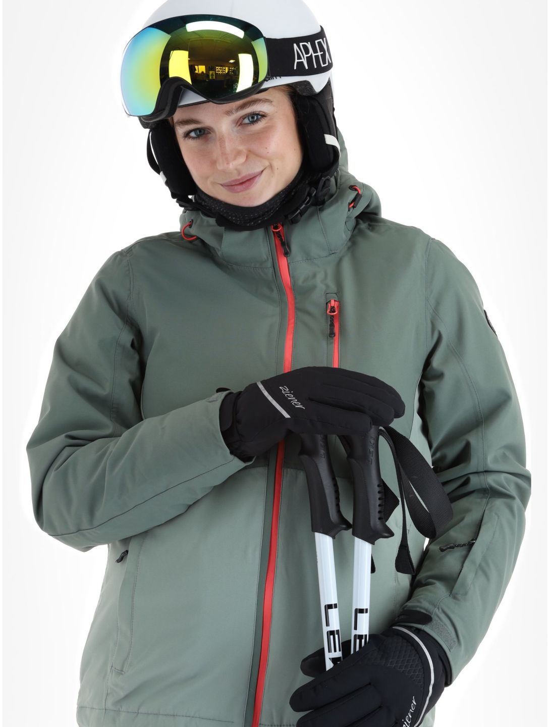 Whistler, Drizzle ski-jas dames Lily Pad groen 