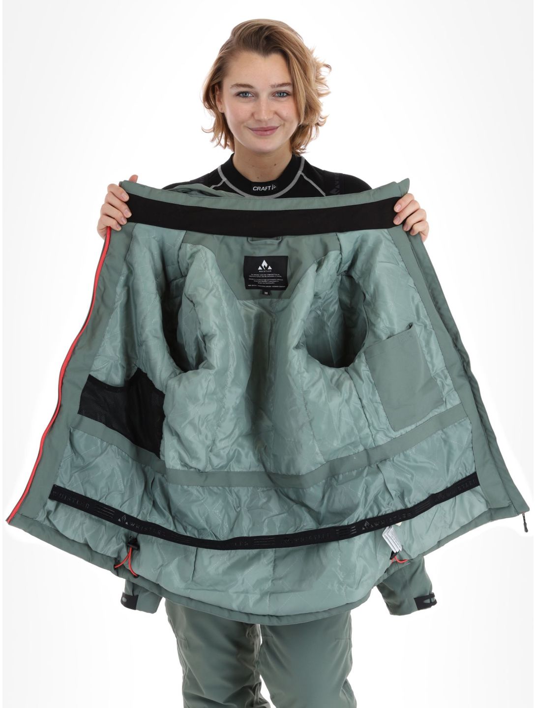 Whistler, Drizzle ski-jas dames Lily Pad groen 