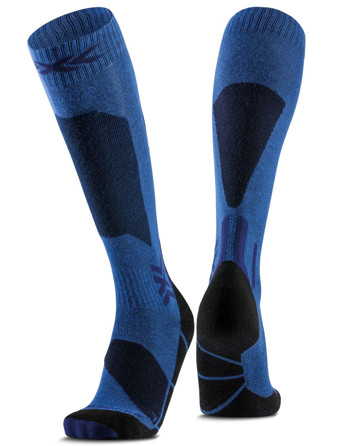 X-Socks, Ski Discover Otc compressiesokken kinderen Blue Blossom / Marine blauw 