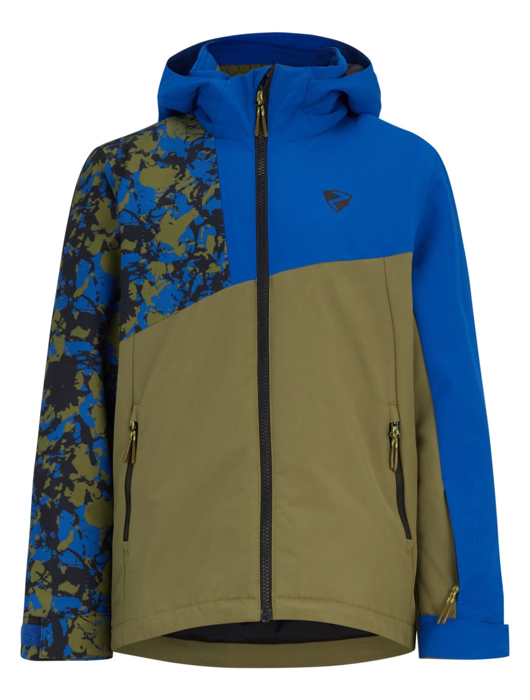 Ziener, Anzo Junior ski-jas kinderen Deep Olive blauw, groen 